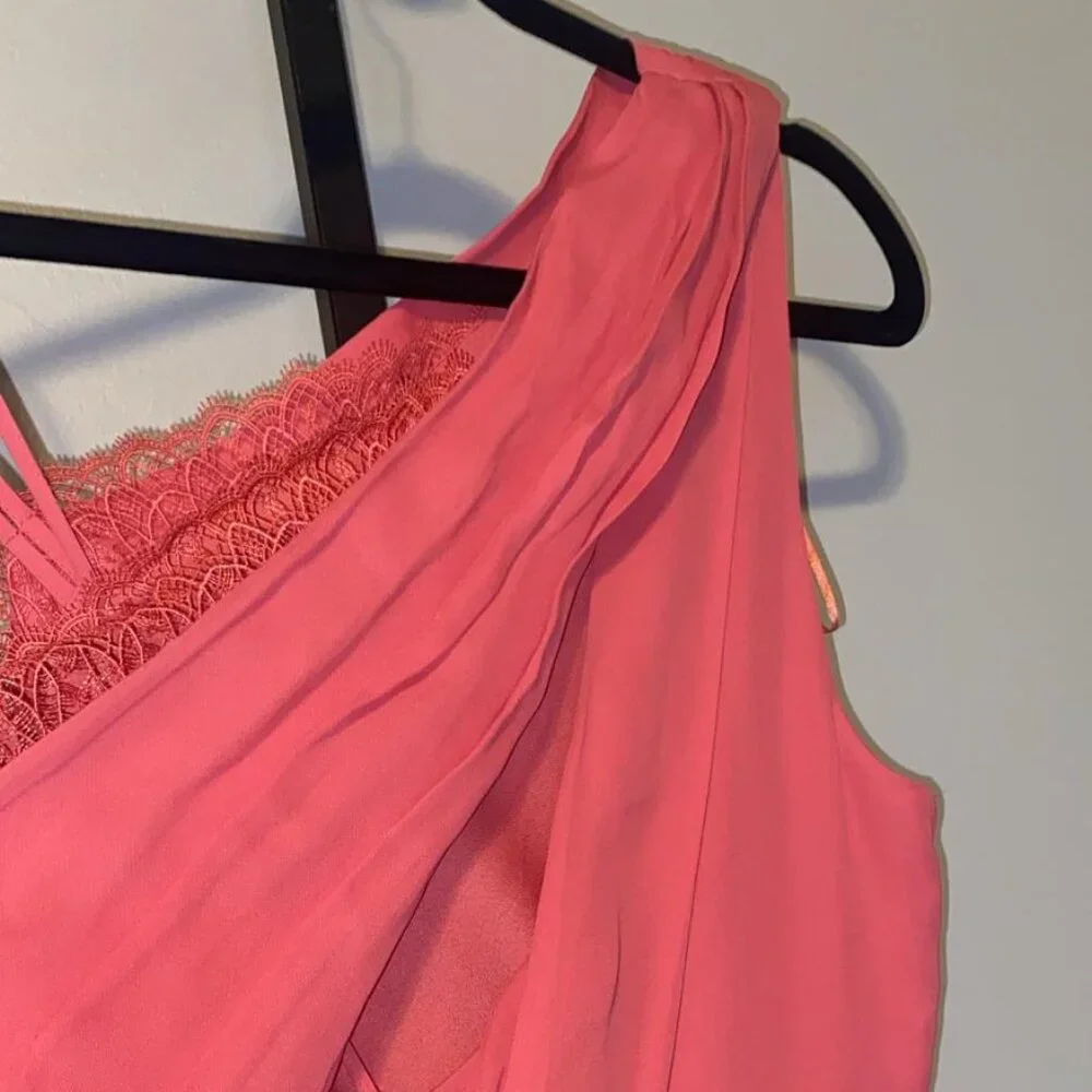 Reiss Coral pink jumpsuit. - Picture 6 of 8